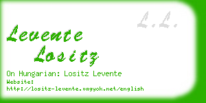 levente lositz business card